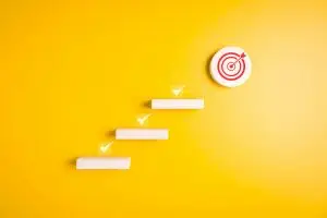 Target icon for successful business goal