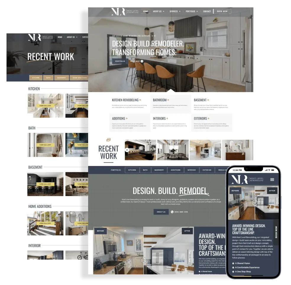 professional modern website marlton nj