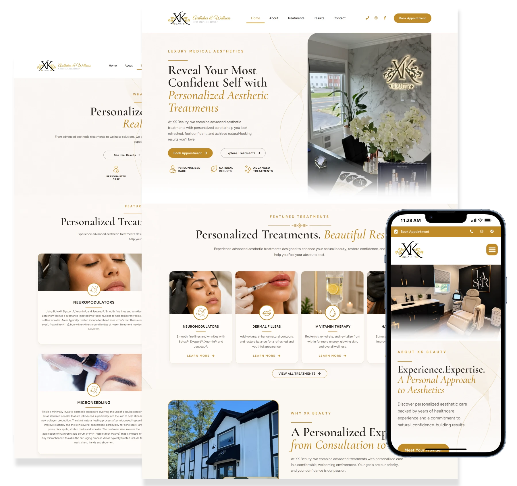 Beauty and wellness website design in New Jersey